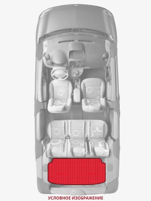 ЭВА коврики «Queen Lux» багажник для GMC Suburban (8G)